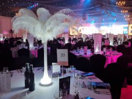 LED table centrepieces bath life awards