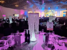 LED table centrepieces bath life awards