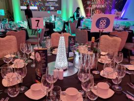 crystal cone centrepieces retail awards