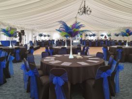 feather centrepieces bedford college