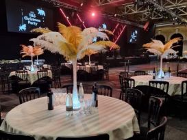 ostrich feather tablecentres billingsgate