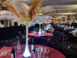 ostrich feather tablecentres billingsgate