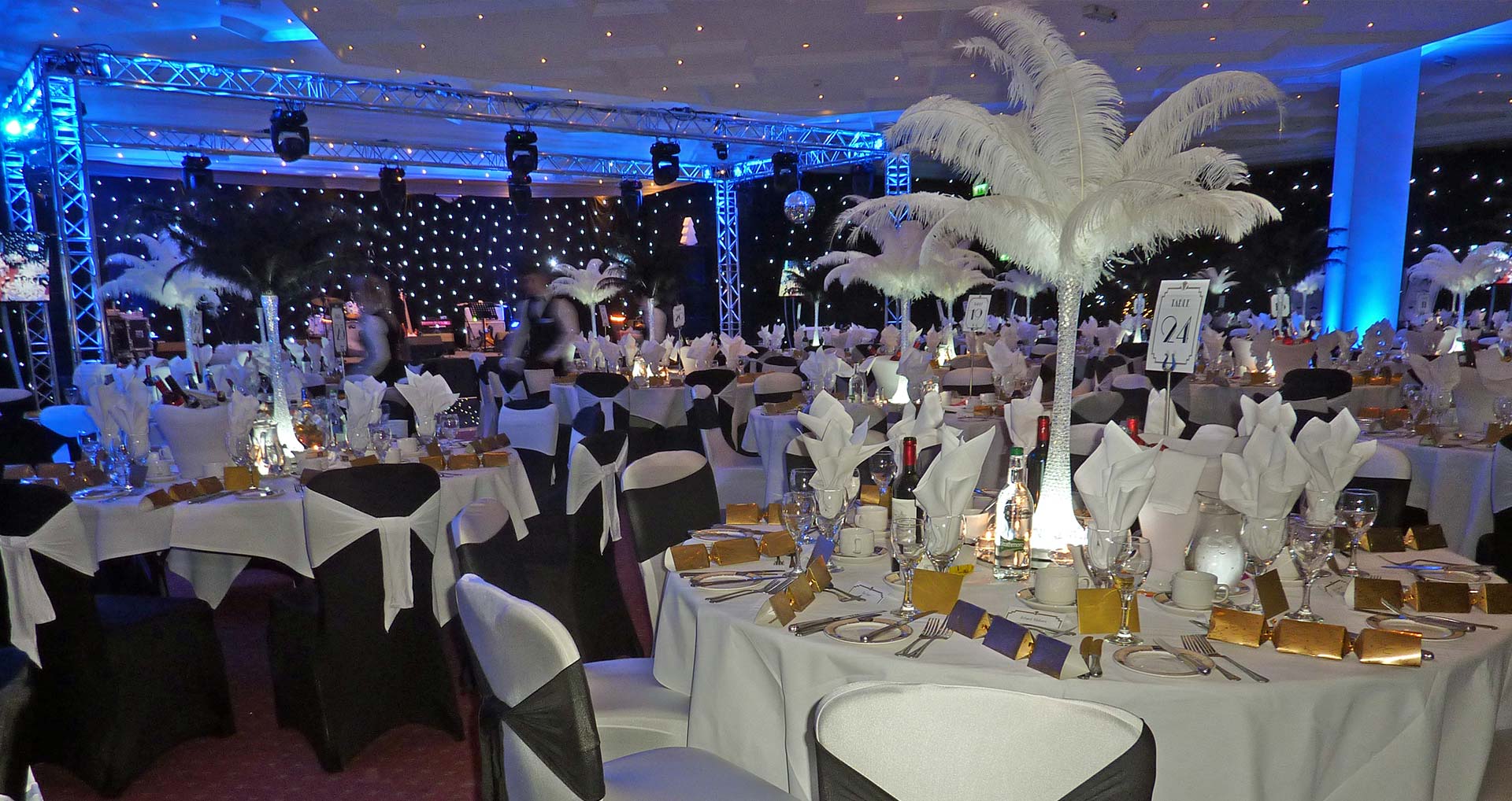 Hire our high quality centrepieces to light up your event