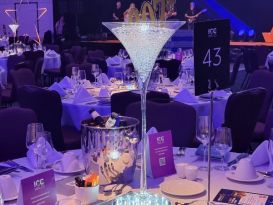 ICC wales table centrepieces