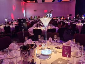 ICC wales table centrepieces