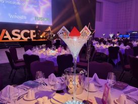ICC wales table centrepieces