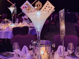 ICC wales table centrepieces