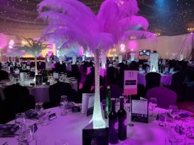 LED table centrepieces bath life awards