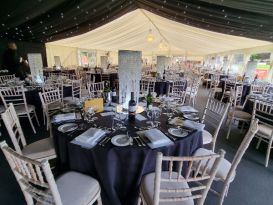 Rugby School table centrepieces