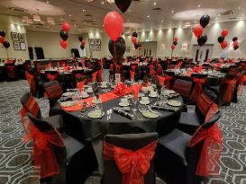 balloons and chair covers staverton park