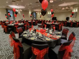 balloons and chair covers staverton park