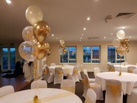 chrome gold balloons