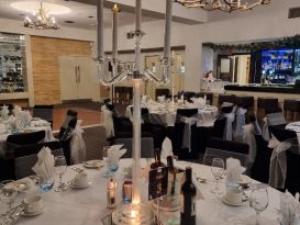 crystal candleabras table centrepieces