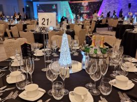 crystal cone centrepieces retail awards