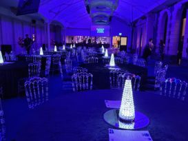 crystal cones LED centrepieces Grand Station Wolverhampton