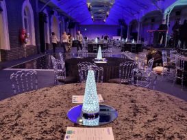 crystal cones LED centrepieces Grand Station Wolverhampton