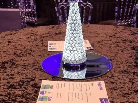 crystal cones LED centrepieces Grand Station Wolverhampton