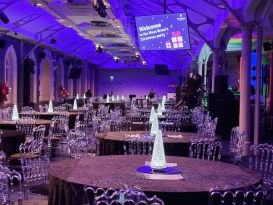 crystal cones LED centrepieces Grand Station Wolverhampton