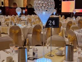 crystal globes centrepieces birminghamgreathall