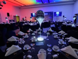 dulux awards glitterball centrepieces