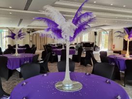 feather centrepieces Hellidon lakes