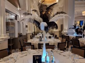 feather centrepieces andaz london