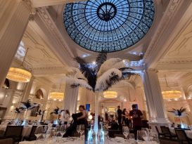 feather centrepieces andaz london