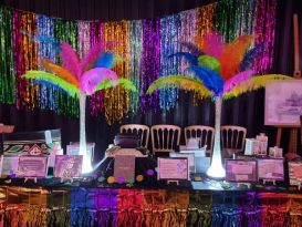 illuminated feather table centres poole- lighthouse