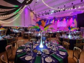 illuminated feather table centres poole- lighthouse