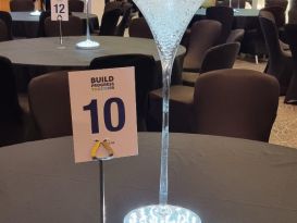 martini glass table centres st georges