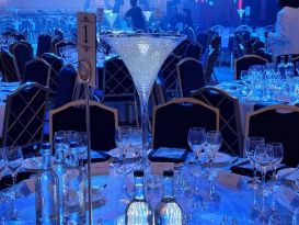 martini vase centrepieces london