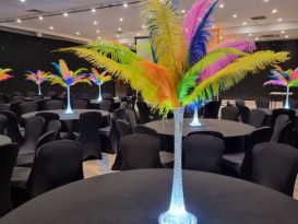 ostrich feather centrepieces hinckley island