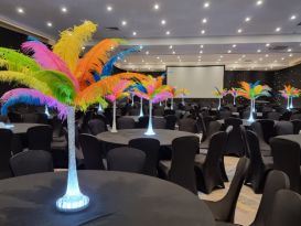 ostrich feather centrepieces hinckley island