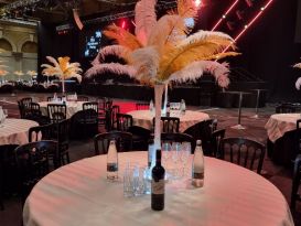 ostrich feather tablecentres billingsgate
