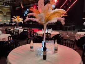 ostrich feather tablecentres billingsgate