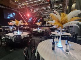 ostrich feather tablecentres billingsgate