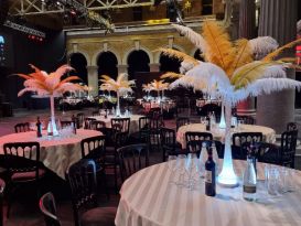 ostrich feather tablecentres billingsgate