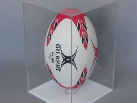 rugby ball display