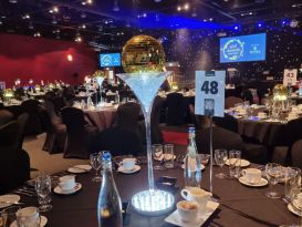strictly gold mirrorballs