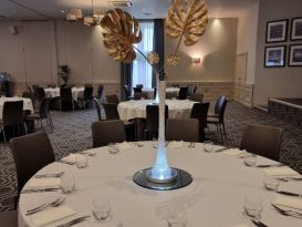 tropical goldleaf centrepieces