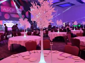 white leaf centrepieces2 ICCWales