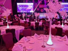 white leaf centrepieces3 ICCWales