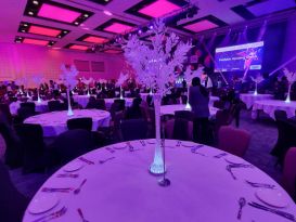 white leaf centrepieces8 ICCWales