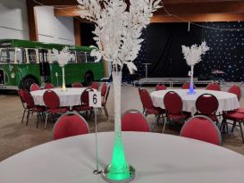 white leaf centrepieces lincoln showground
