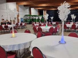 white leaf centrepieces lincoln showground