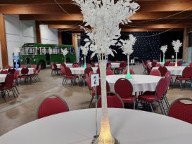 white leaf centrepieces lincoln showground