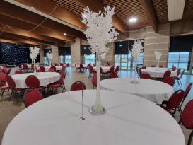 white leaf centrepieces lincoln showground