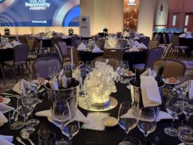 white led table centres awards event