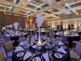 white led table centres awards event
