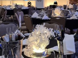 white led table centres awards event